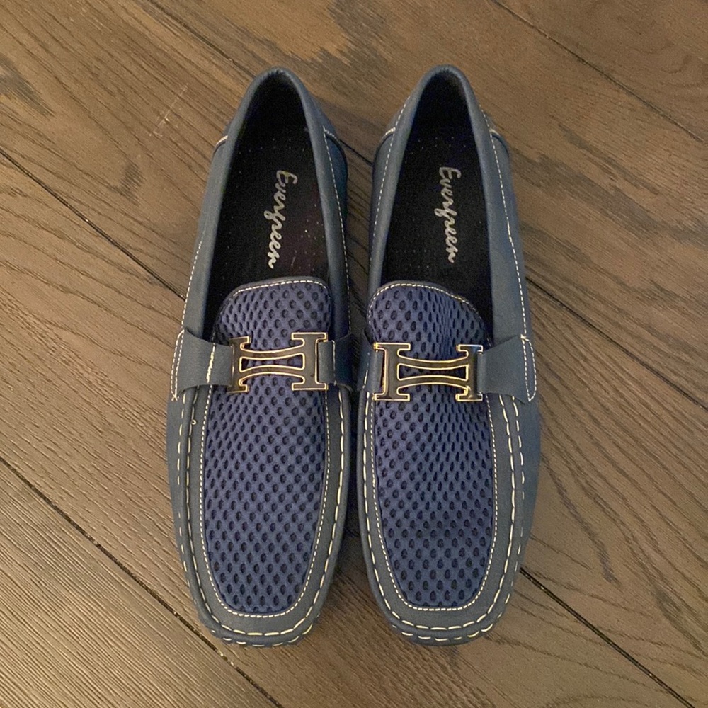 EVERGREEN
MEN'S SZ 12
Blue
DRIVING SHOES
LOAFERS
